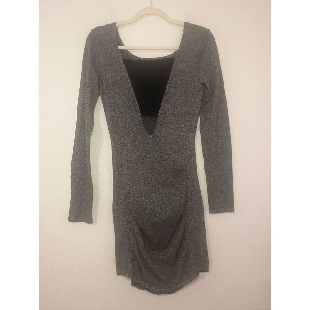 EXPRESS Heather Gray Mini Dress